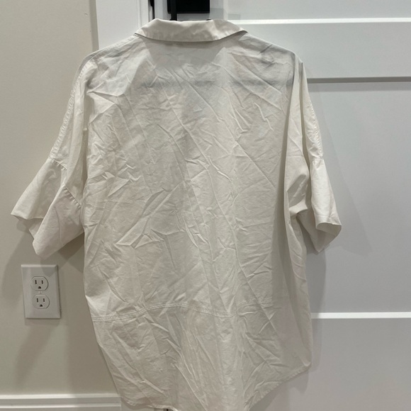 Athleta White Button-Down Shirt for Women - Picture 4 of 4